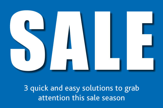 What is sale signage?