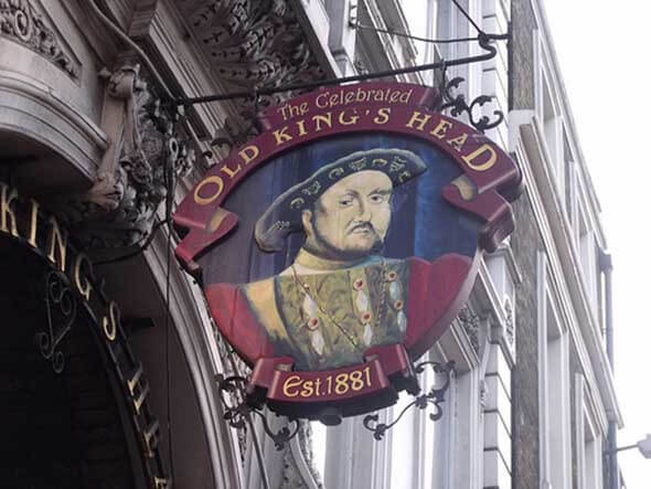 The celebrated old king's head