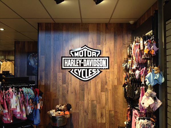 Harley Davidson logo sign
