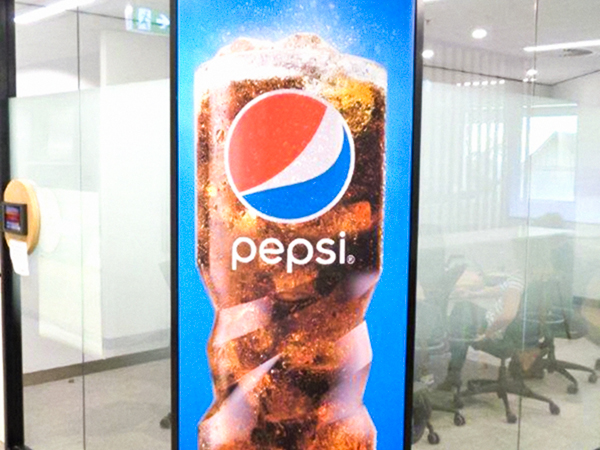 Pepsico banner in office