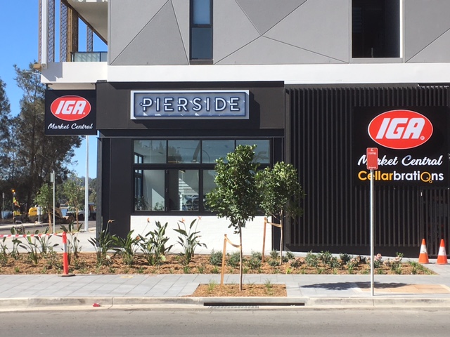 Shopfront sign Pierside