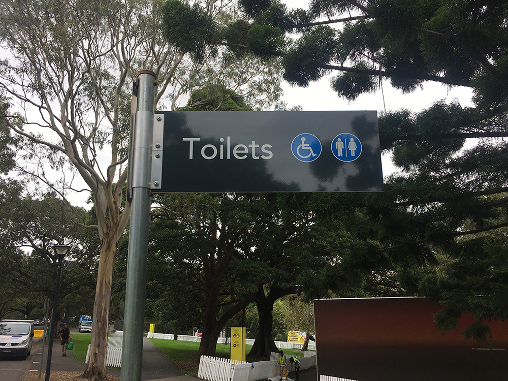 Wayfinding Toilet Sign