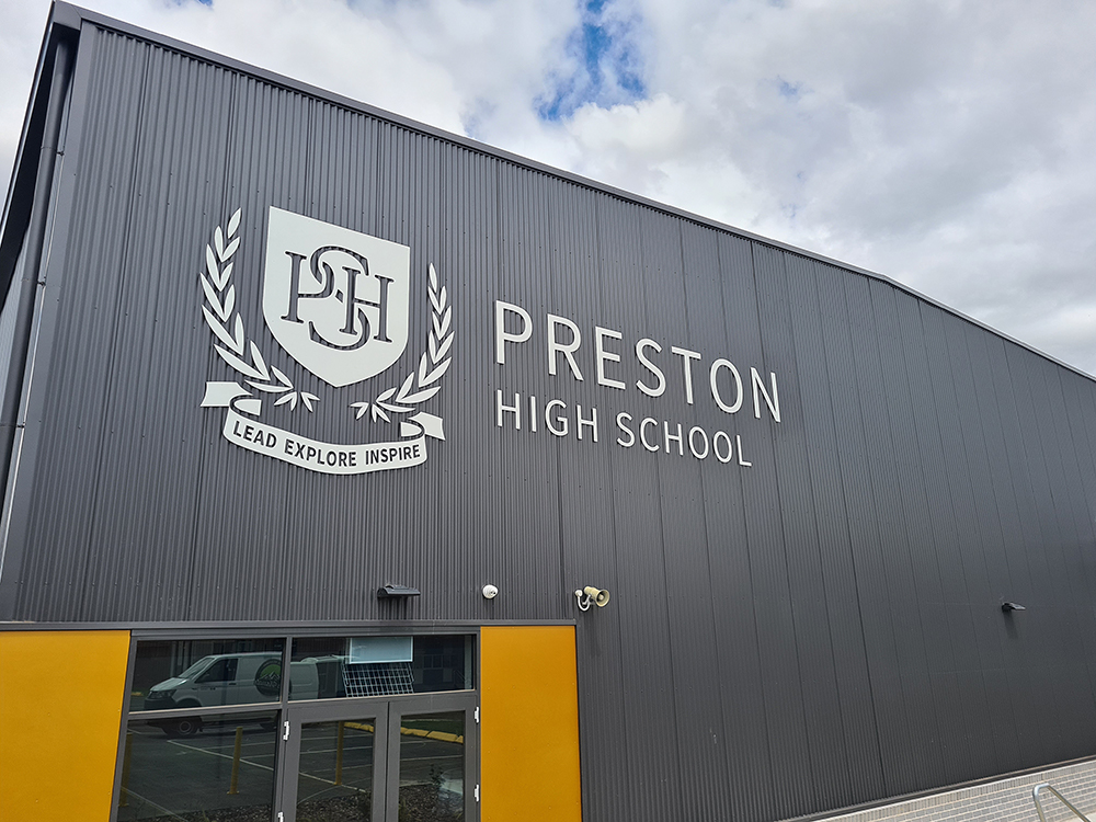 School Building Sign