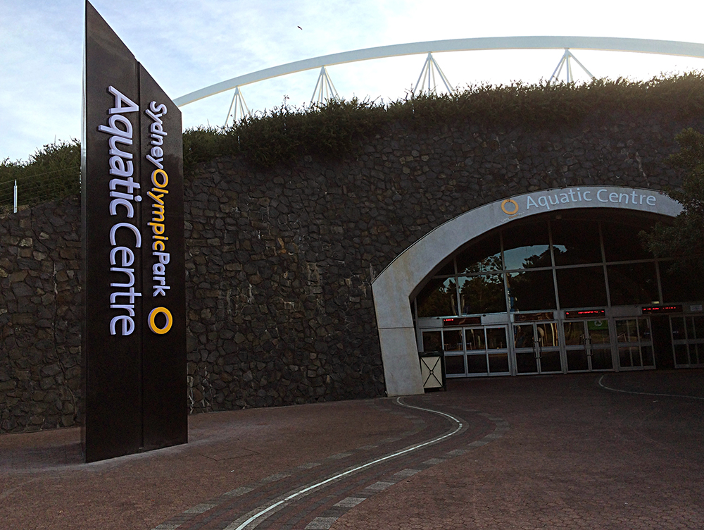 Aquatic Centre Pylon Sign