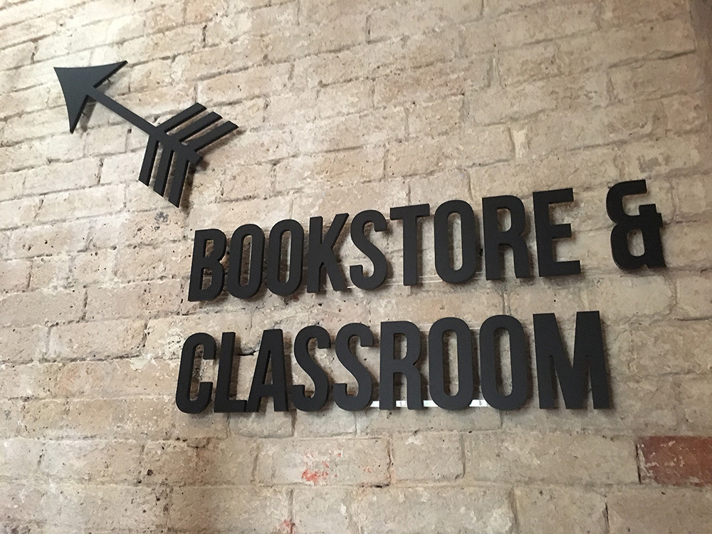 Directional Wall Lettering