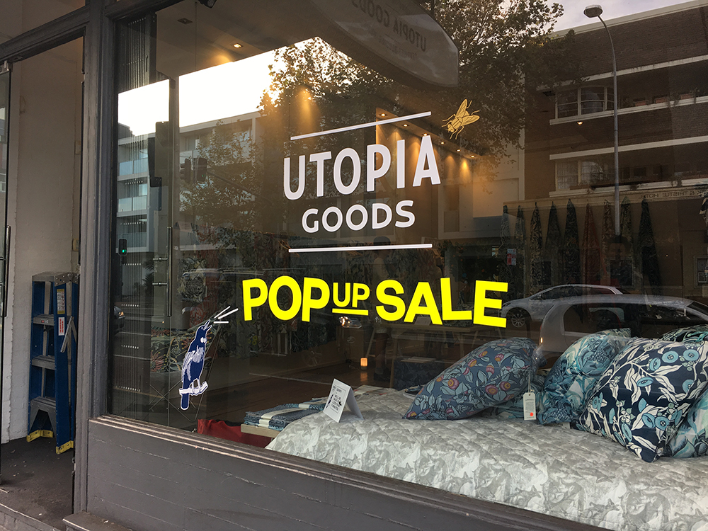 Vinyl Sale Window Decal